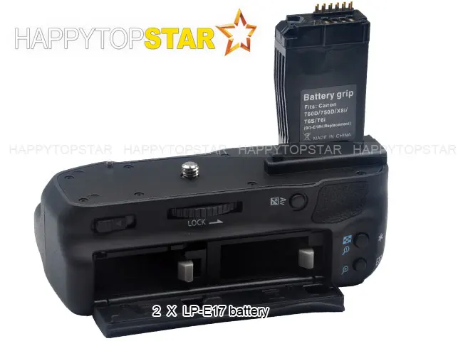 Многофункциональная Вертикальная Батарейная ручка для Canon EOS 760D 750D iX8 T6S T6i