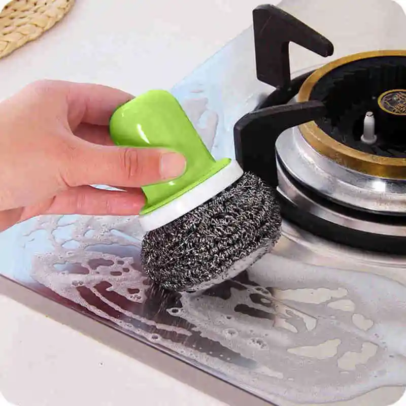 Щетка для чистки стальная шариковая щетка очистки сильная дезинфецирующая