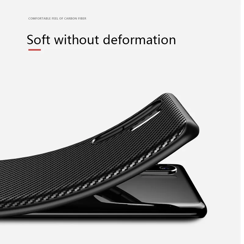 Мягкий ТПУ чехол Toraise для Huawei P30 Pro Роскошный из углеродного волокна ультра тонкий