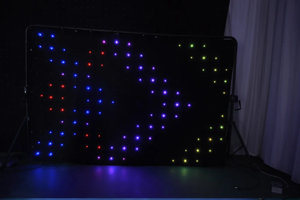 Светодиодный видео занавес светодиодный фон MotionDrape LED DJ эффект освещения P18 2x3