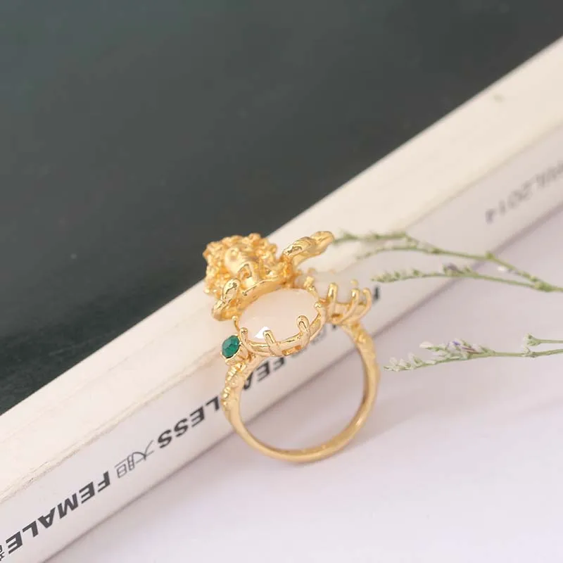 Франция СОЧНЫЕ ВИНОГРАДА Красивая Du Ша Набор Jewel Люк Может Отрегулируйте Кольцо