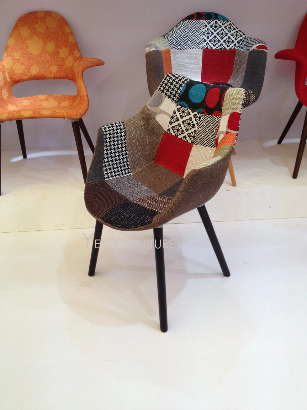 Современный дизайн твердая деревянная основа Лоскутная Ткань мягкий чехол