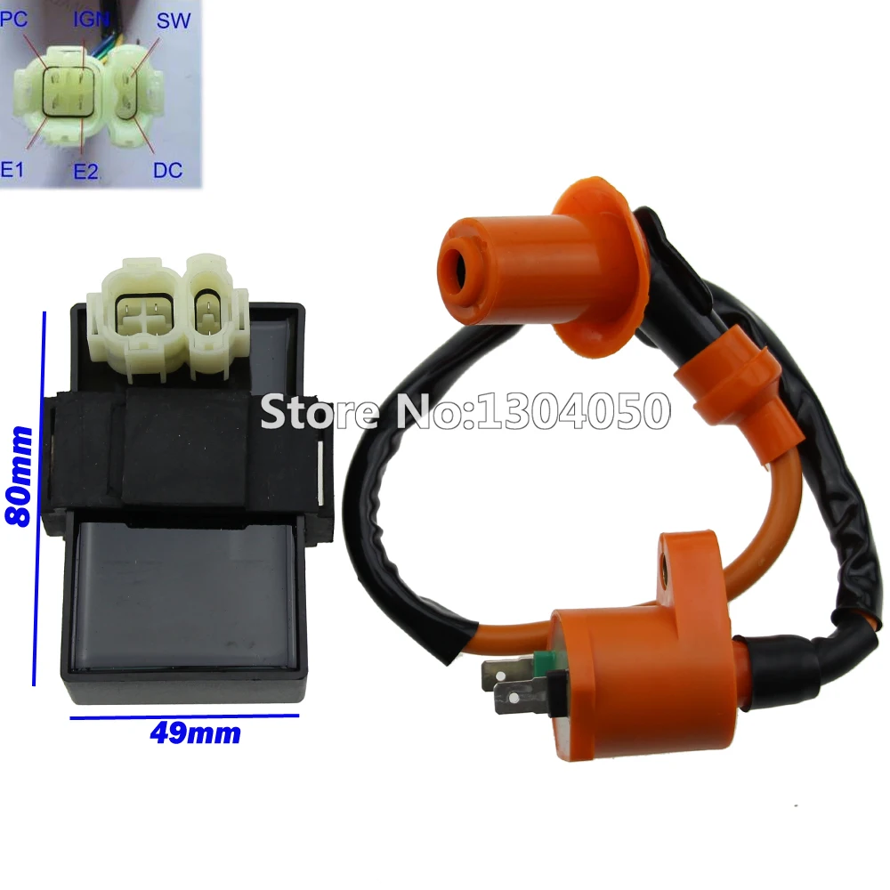 Катушка зажигания для скутера Kymco SYM Vento мопеда GY6|performance ignition coil|ignition coilcdi box |