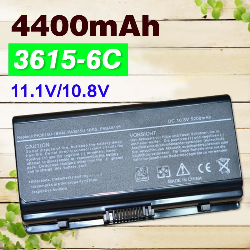 11 1 v 4400mAh батарея для TOSHIBA PA3615U-1BRM Pa3615u-1brm L40-17M L45-SP2066 Equium L40 PABAS115 L40-14 | Компьютеры и