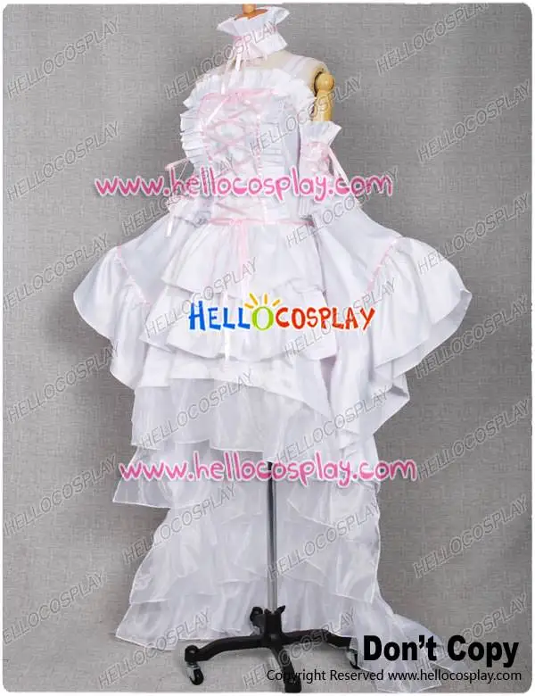 Chobits Cosplay Costume Chi White Dress H008 |