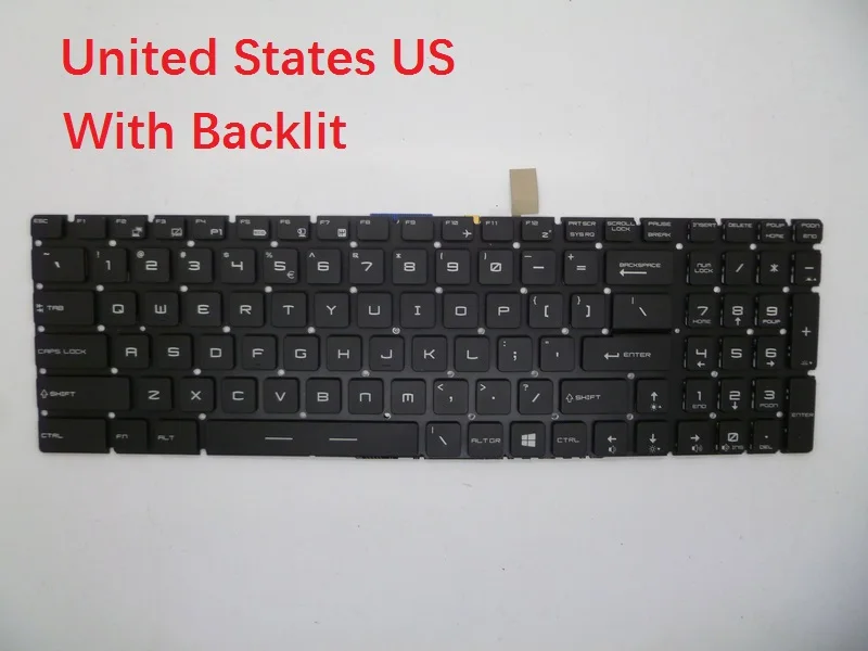 Клавиатура для ноутбука MSI GS70 2OD 011CN 074CN 294CN 2PC 443CN 633XCN 2PE 025CN 026CN 2QC 019XCN 2QD 487CN|laptop