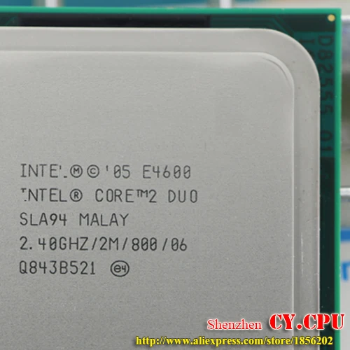 Процессор Intel Core 2 Duo E4600 (2 4 ГГц/2 Мб/800 ГГц) разъем 775 бесплатная доставка |