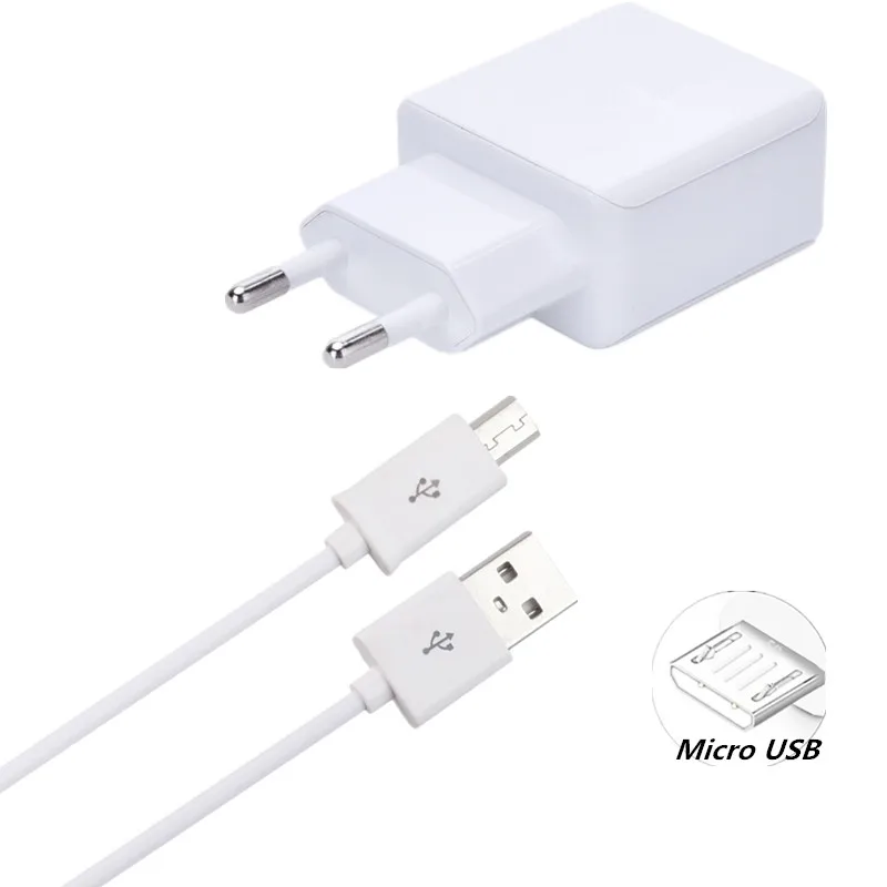 Кабель Micro USB + зарядное устройство EU для Samsung galaxy A6 J6 J4 Motorola g3 g2 g4 x plus play Lenovo Vibe X2 Z2 p1