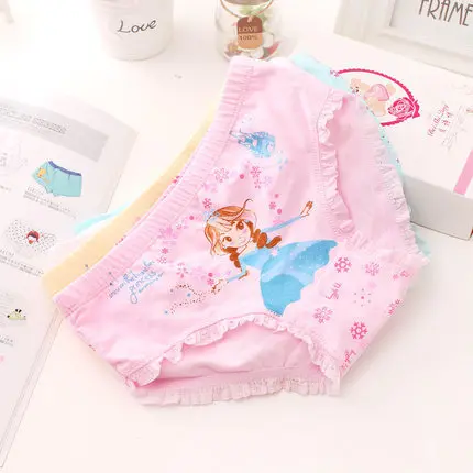 2 шт./партия модные детские трусики трусы для девочек нижнее белье милые с