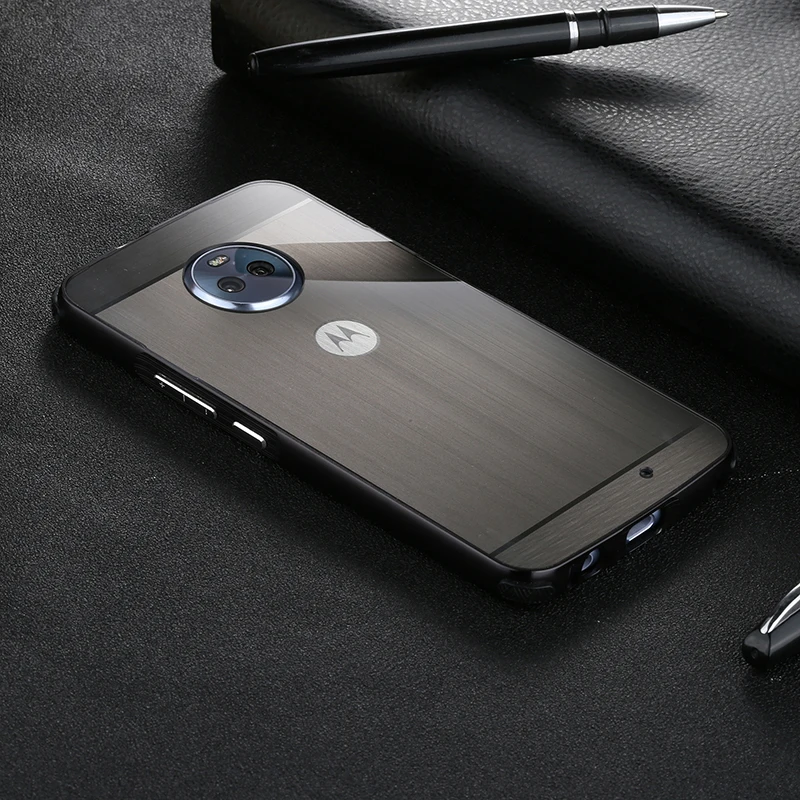Роскошный Алюминиевый металлический+ PC чехол для Motorola Moto G6 Plus G6Play, жесткий зеркальный эффект, гибридная броня, задняя крышка для Moto G6 Play