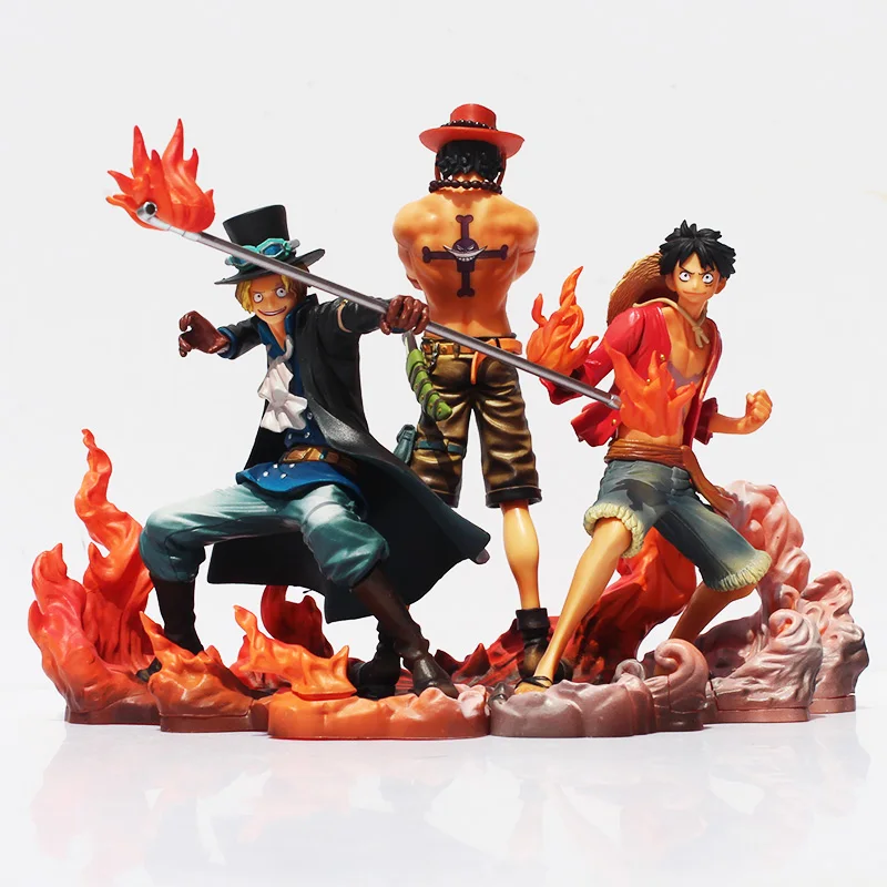 

Аниме DXF братство II Обезьяна D Luffy Portgas D Ace Sabo ПВХ экшн-фигурки коллекционные модели игрушки 3 шт./компл.
