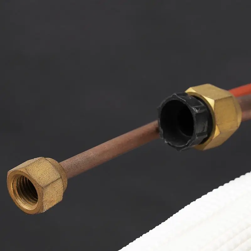 10 м кондиционер пара эмалированного медного 1/4 ''3/8'' изолировать Медь Алюминий трубы Разделение линия провода приспособление для домашнего воздушного кондиционера Запчасти