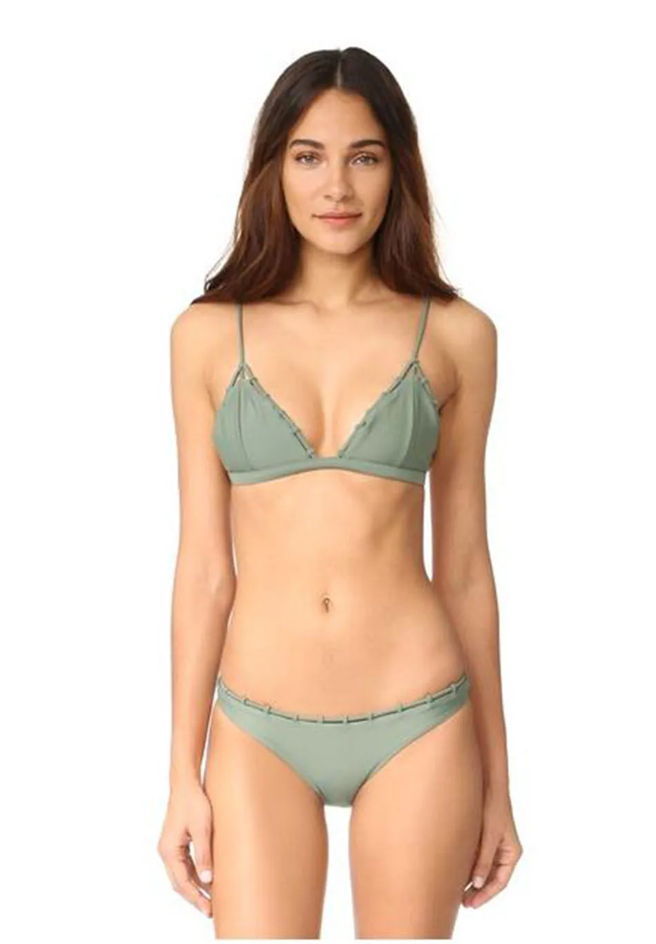 Женское бикини с карманами комплект бандажного пляжная одежда 2018 купальники