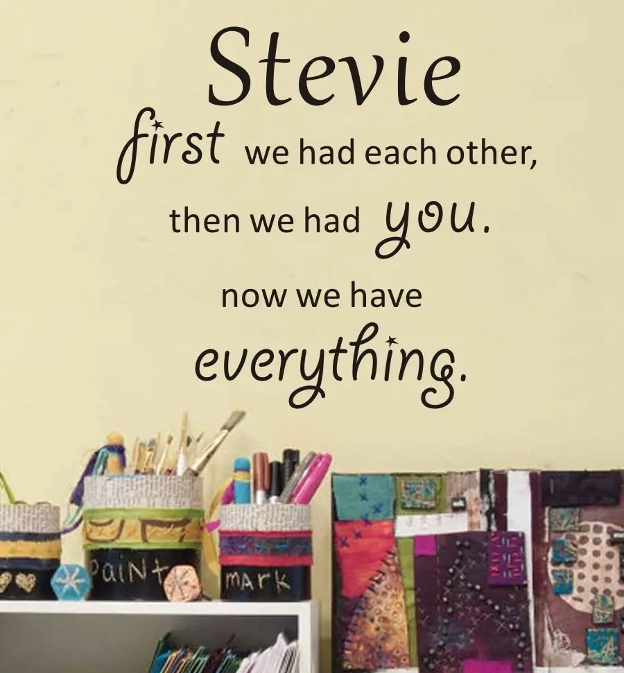 Виниловая настенная наклейка на заказ с персонализированным именем первым всем