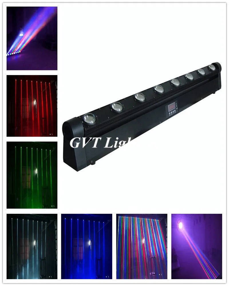 2 шт./партия с футляром для полета с светодиодная полоса 8x12 Вт RGBW Quad Moving Head светодиодный сценический свет быстрая