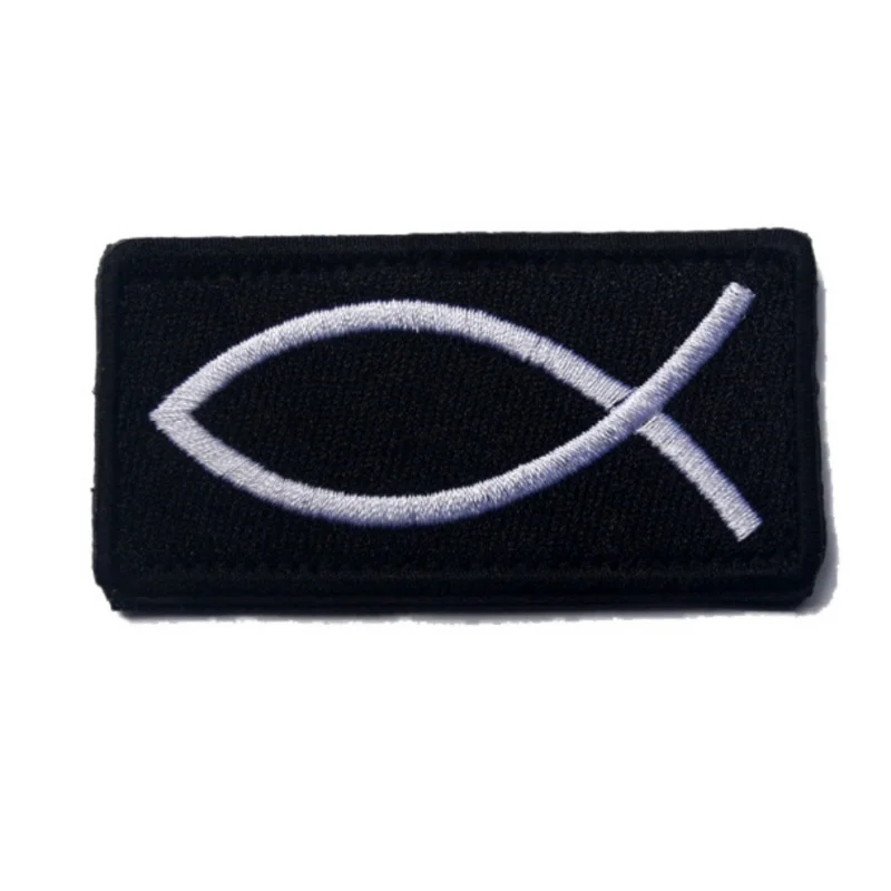 2019 аксессуары для охоты и спорта рыбьей формы вышивка прямоугольная Вышитая