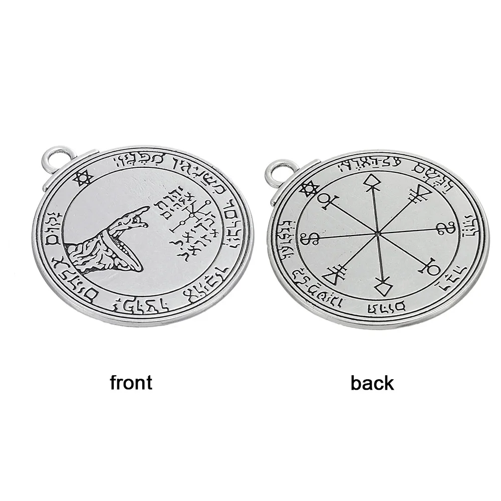 Teamer скандинавский Викинг шармы двухсторонний винтажный кулон в виде пятнистого