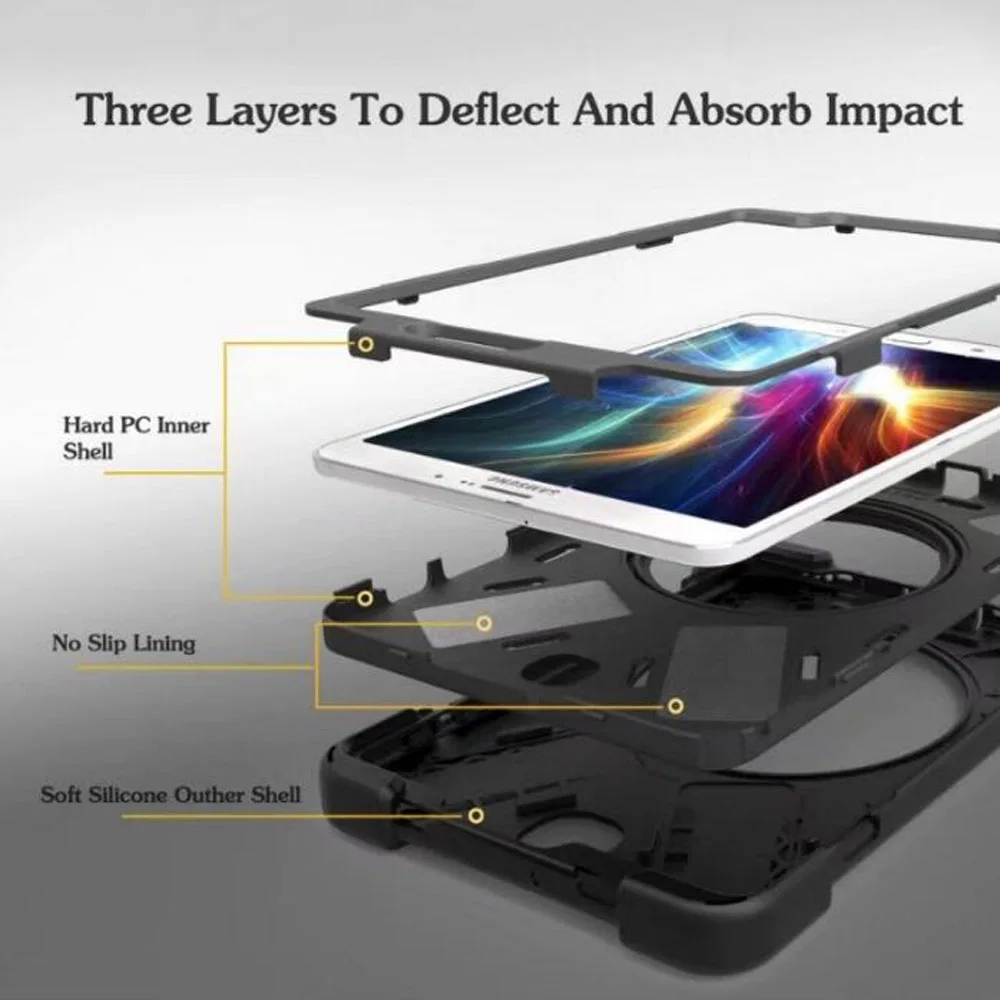 Сверхмощный силиконовый чехол для Samsung Galaxy Tab S2 8 0 SM T710 T713 T715 T719 ударопрочный