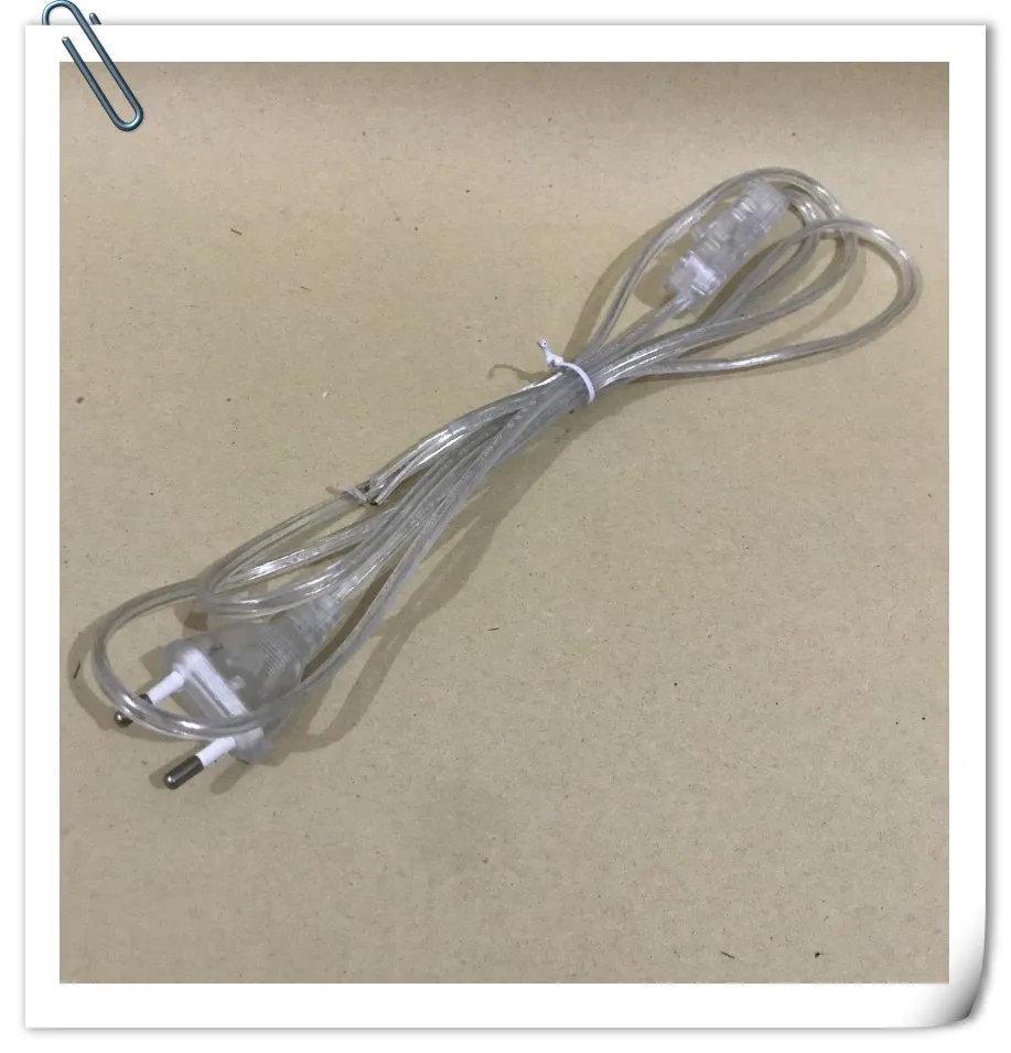 

5pcs Switch on line Cable 1.8m On Off Power Cord For LED Lamp with Switch US EU Plug Light Switching transparent Wire Extension