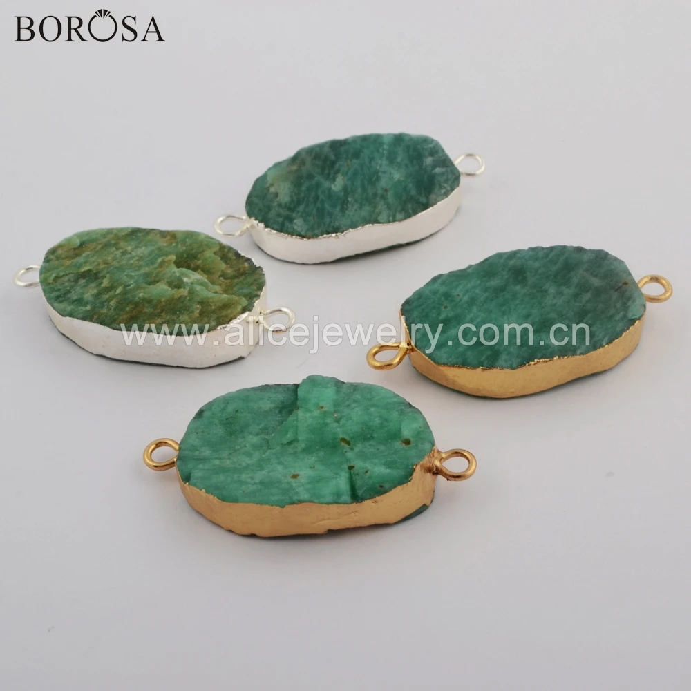 BOROSA 5 шт. натуральный Австралийский соединитель Jades грубое ювелирное изделие из