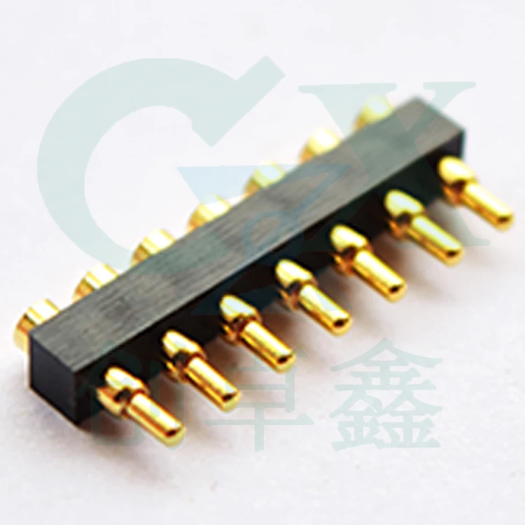 7pin мужской ток 2А пружинный планшет Латунное золотое покрытие высокого класса pogo