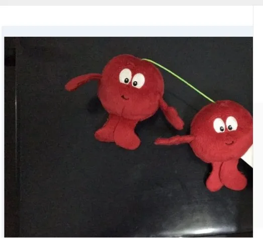 Mini cherry Новые фрукты овощи мини черника мини Баклажан мини каррорт плюшевые игрушки - Цвет: Mini cherry