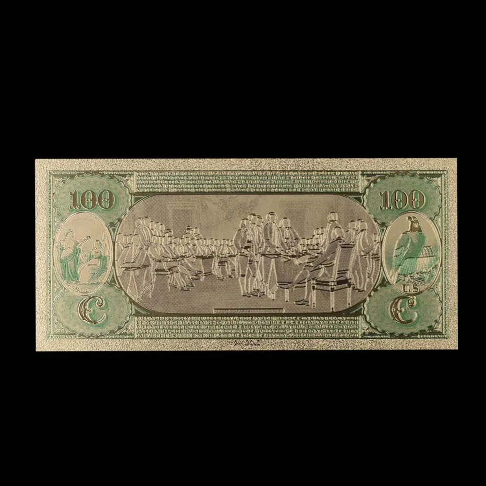 Позолоченные банкноты для украшения дома коллекционные красочные бумажные