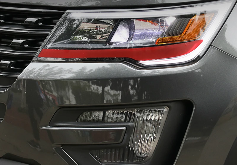JHO наклейки для передней фары бровей для Ford Explorer Limited Sport XLT Base- внешний декор автомобильные аксессуары