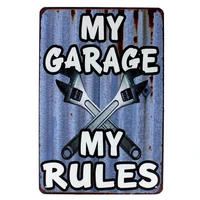 route 66 garage vintage metal tin signs motorcycle plaques bar pub club wall stickers pictures garage home decor plates 2030cm