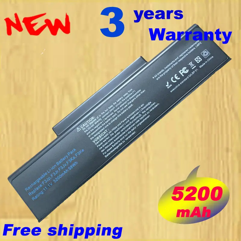 

6Cells battery A32-F3 A32-Z94 A32-Z96 BTY-M66 SQU-528 for ASUS F3J F3Ja F3Jc F3JF F3Jm F3Jp F3Jr F3Jv F3Ka F3Ke F3L F3M F3P F3Q