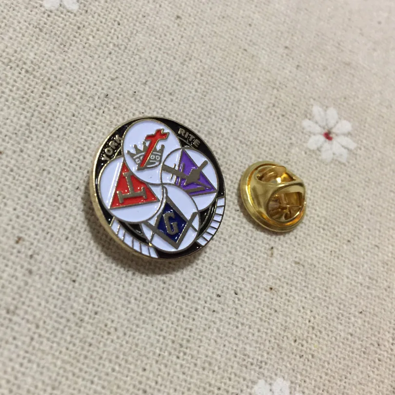 Рыцари темплар Йорк РИТ круглые значки для лацканов френмасон масонская
