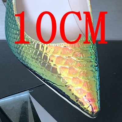 lvshe 10CM Туфли-лодочки из лакированной кожи; женская обувь на высоком каблуке; женская свадебная обувь; Туфли-лодочки на платформе; женские босоножки на высоком каблуке; вечерние туфли; Chaussure - Цвет: lvshe 10CM