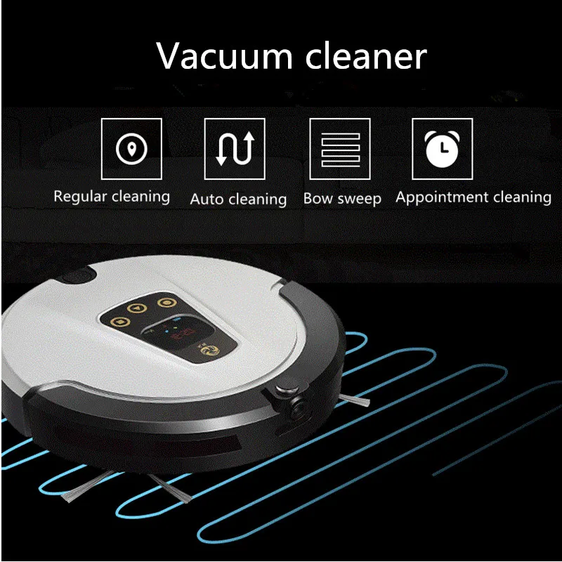 Пылесос для уборки и всасывания с камерой WIFI LED пультом дистанционного