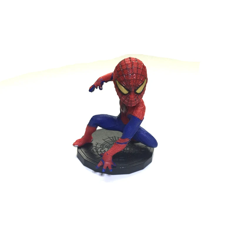 6pcs/lot 8cm Marvel the avengers Amazing Spiderman creator black Spider Man PVC Action Figure Collectible Model Toy Gift | Игрушки и