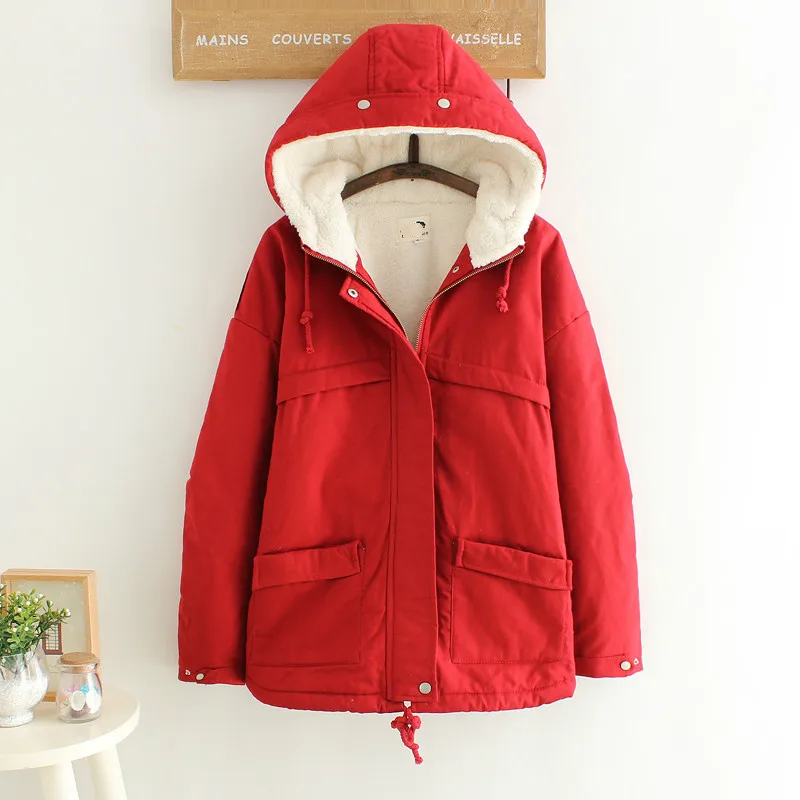 2018 зимние для женщин милые пальто будущих мам корейский Япония модная верхняя