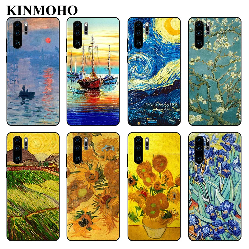 Чехол Ван Гога с изображением звездной ночи для Huawei Mate 20 Lite чехол P20 P30 Pro Honor 8X MAX 10 9