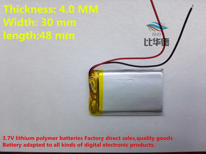 

(free shipping)(5pieces/lot) 043048 600mah lithium- polymer battery quality goods quality of CE FCC ROHS certification authority