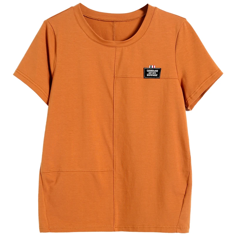 

Short-sleeved T-shirt Women's Top New Summer 2021 Ladies'Clothes Loose Pure Cotton T-shirt in Korean Version