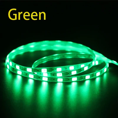 Ультра яркий 5 мм ширина 5630 5730 SMD гибкая светодиодная лента светильник 60led/m DC12V IP67 трубка водонепроницаемая лента лампа струнный светильник белый - Испускаемый цвет: Green