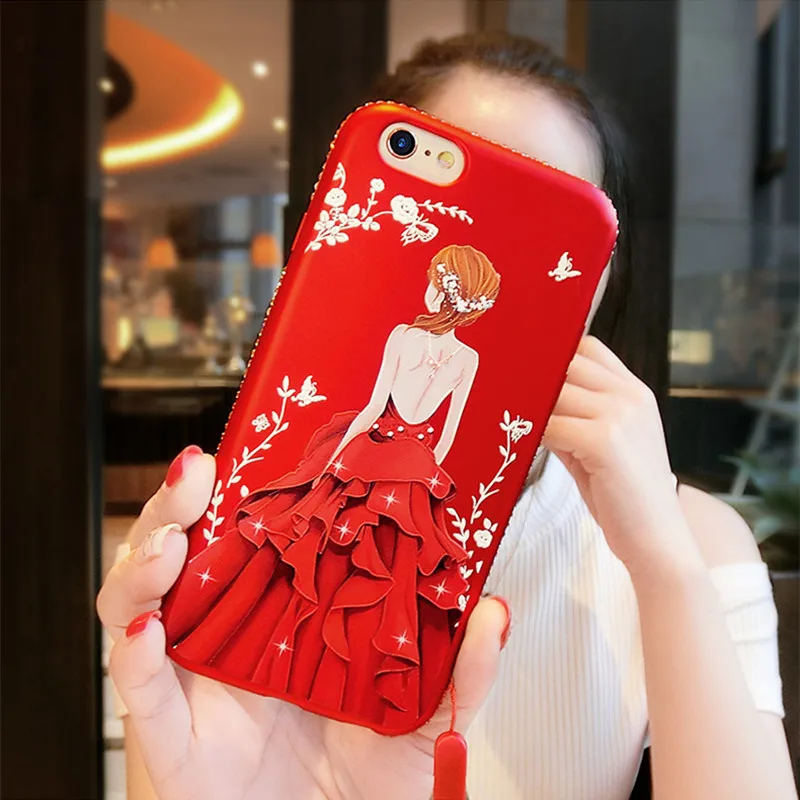 Phone Cases For iPhone Xs Max X Xr 7 6 8 6S Plus 5 5s Case Glitter Soft Silicone Color Diamond Bling Girl TPU Cover |