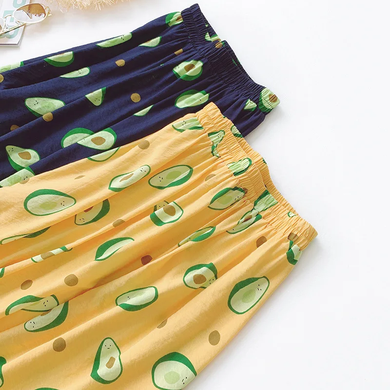 Tropical Fruit Printed Cotton and Linen Casual Skirt Summer Half-length skirt Wild A Word Big Swing 2019 Women's Clothing | Женская