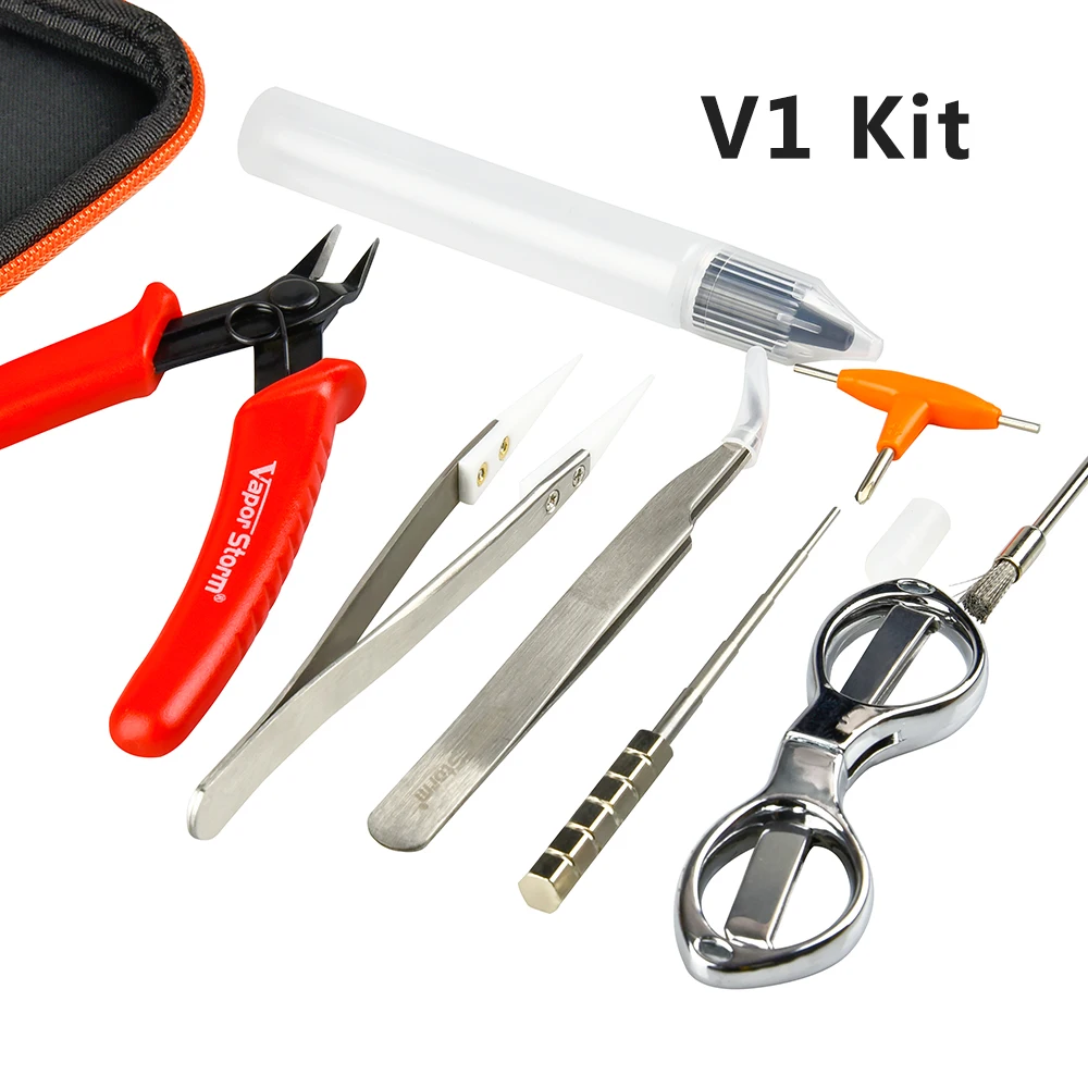 Vapor Storm Vape Diy Инструменты v2 комплект плоскогубцы обновленная катушка джиг Пинцет