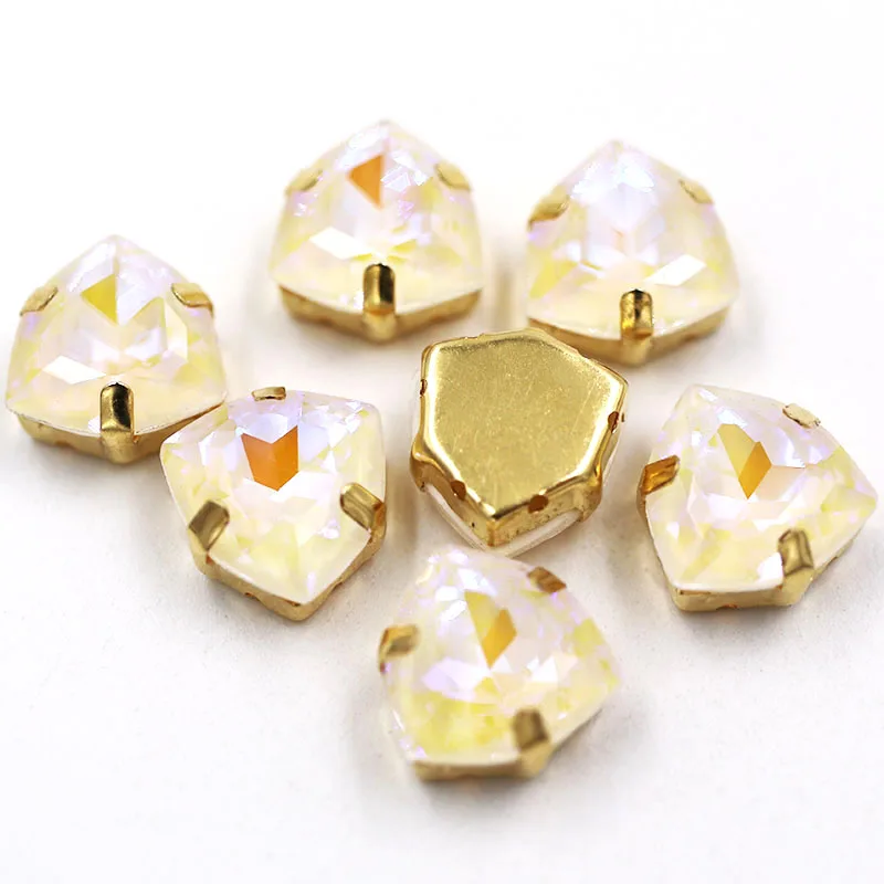 ФЛУОРЕСЦЕНТНОЕ стекло с блестками для пришивания волос 12 мм|Стразы| |