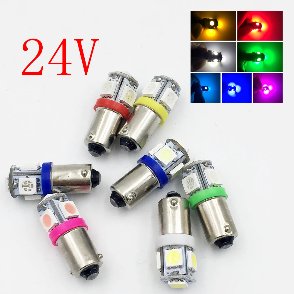YSY 50 шт. BA9S 5050 5 SMD H6W T11 T4W led 5smd автомобильная лампа сигнальная Поворотная белый