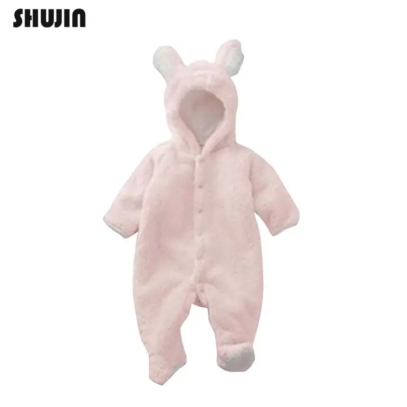 Shujin/Одежда для новорожденных хлопковые зимние детские комбинезоны с длинными