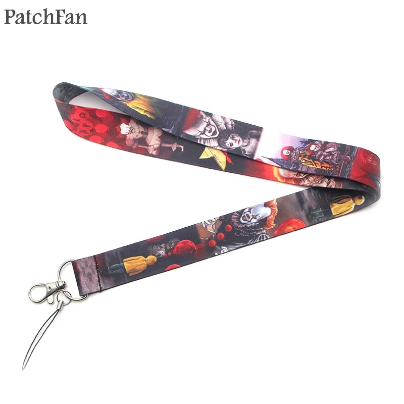 Patchfan Stephen King's IT Мультяшные шнурки на шею для телефонов ключи футляры для идентификационных карт брелок лямки A1247