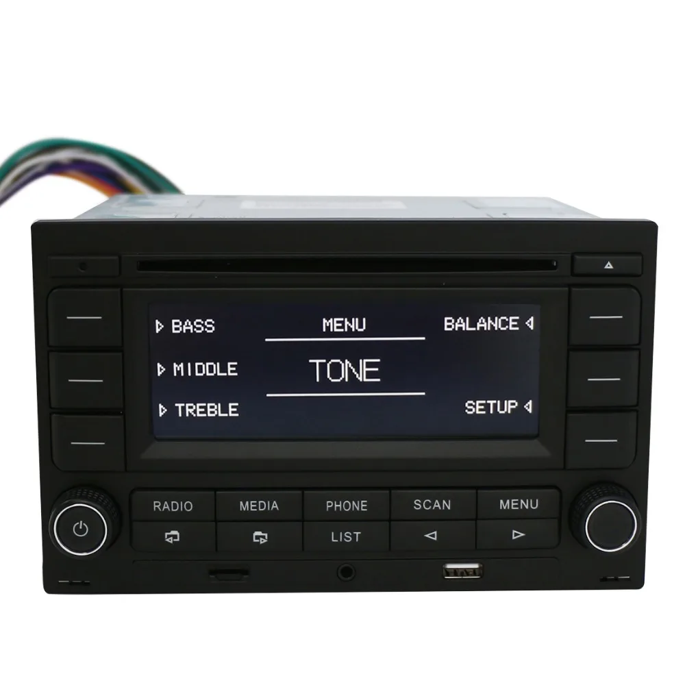 LEMON SHARK Автомагнитола RCN210 CD-плеер USB MP3 AUX Bluetooth 9N 31G 035 185 для VW Golf Jetta MK4 Passat B5 Polo RCN 210