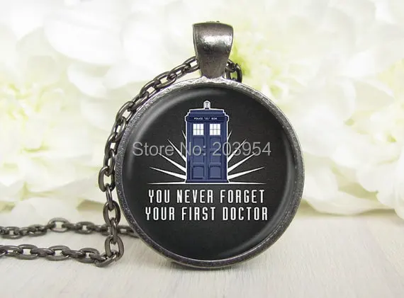 Винтажное ожерелье в стиле стимпанк с надписью Dr. Doctor Who Never Forge Tadis Police Box 1 шт./лот