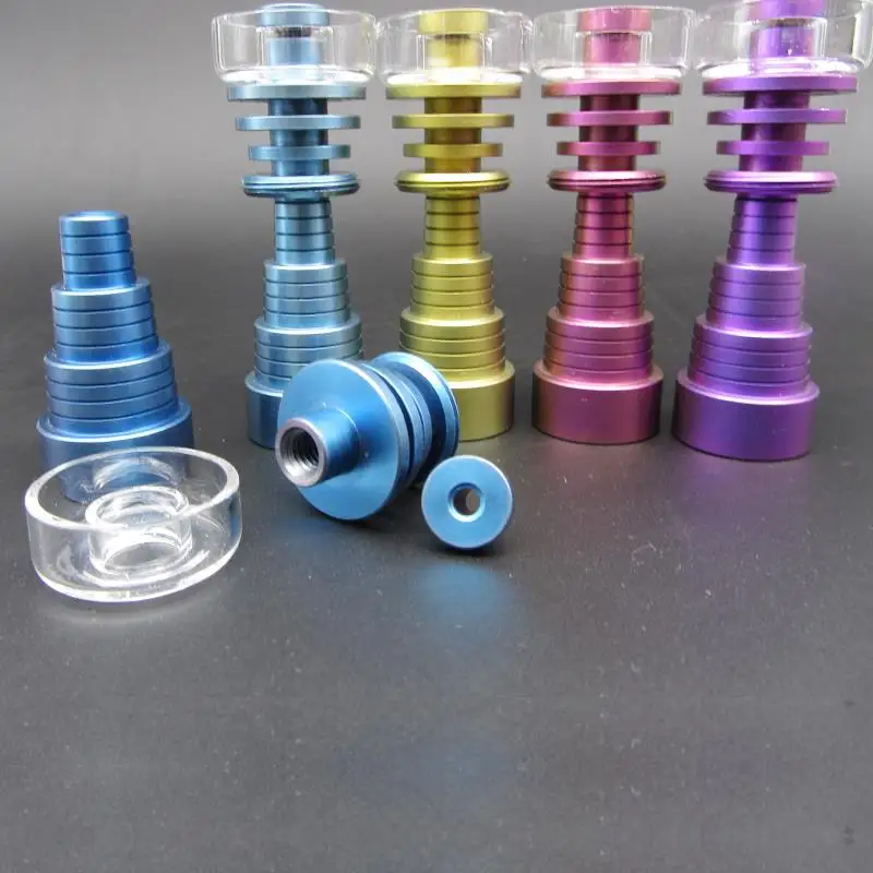 10 шт./лот Титановые Гвозди Красочные безкупольные гвозди для стеклянной