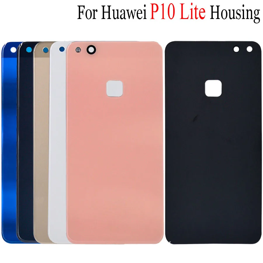 Задняя стеклянная крышка аккумуляторного отсека для Huawei P10 Lite Корпус задней